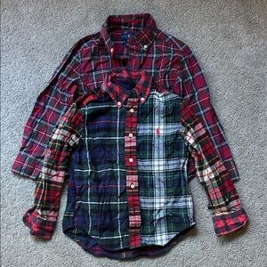 Ralph Lauren Red and Green Plaid Button-Down Shirts